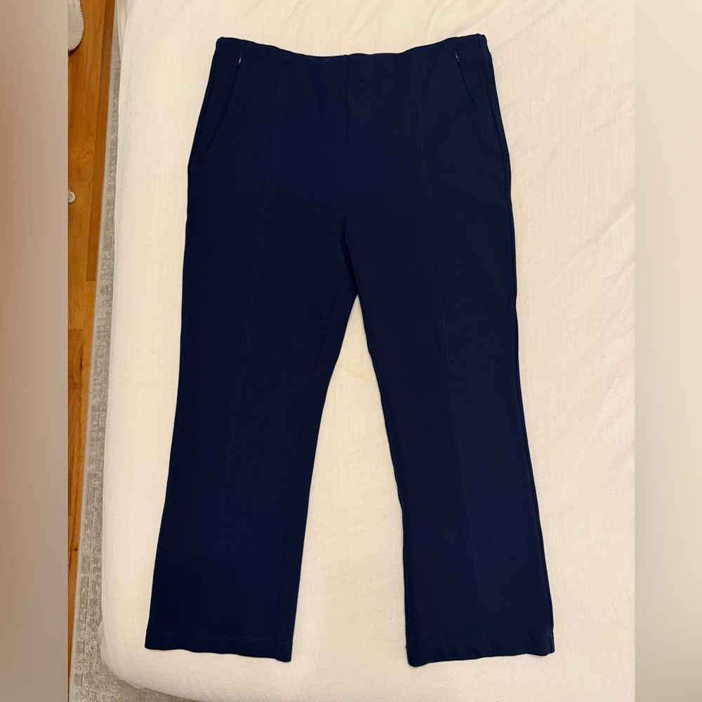 Like new Navy LOFT Ponte Straight Pants with front seam, size XL - Picture 3 of 5